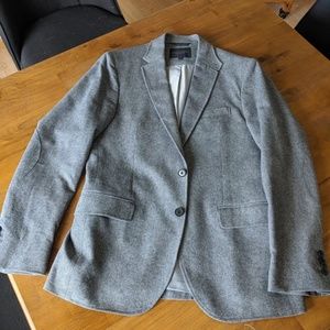 Banana Republic Gray Twill Blazer
